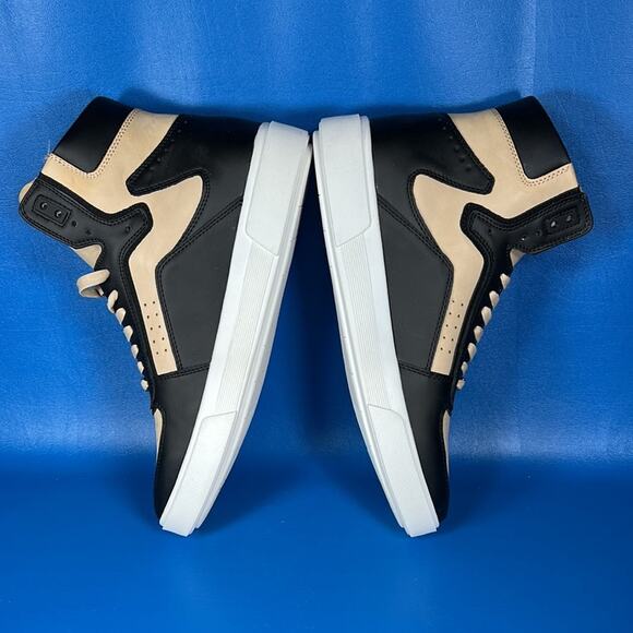 INC International Concepts Men's Keanu High Top Sneakers - Black/Tan - 10 New - Picture 6 of 8